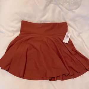 NWT Brick red (Burnt Umber) Old Navy flutter cheer/dance skort